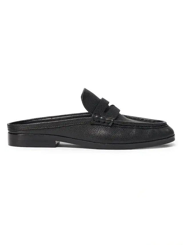 Women's Dean Pebbled Leather Mules - Black