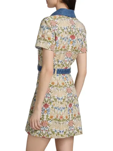 Cinq à Sept Women's Bea Floral Jacquard Minidress | Thumbnail 5 Cinq à Sept Women's Bea Floral Jacquard Minidress | Thumbnail 5
