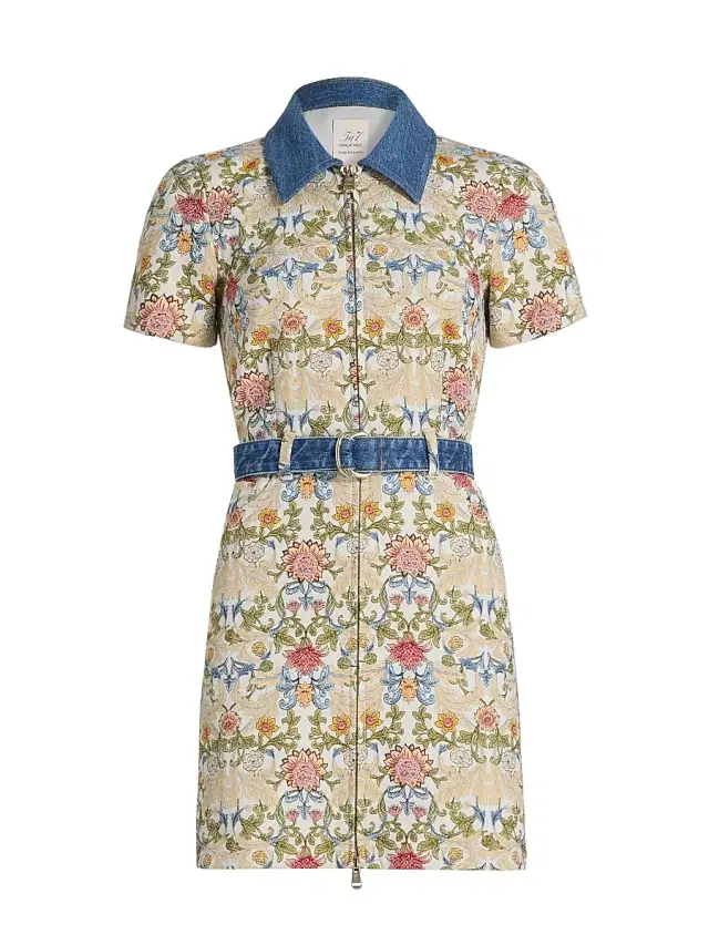 Cinq à Sept Women's Bea Floral Jacquard Minidress - Cream Multi