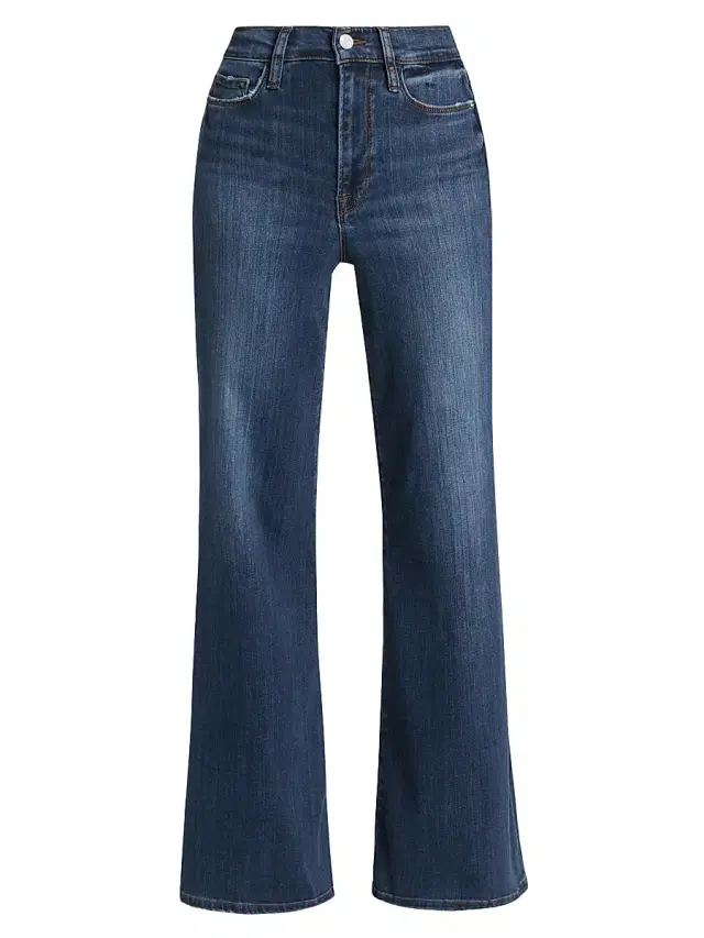 FRAME Women's Le Palazzo High-Rise Wide-Leg Jeans - Orlena