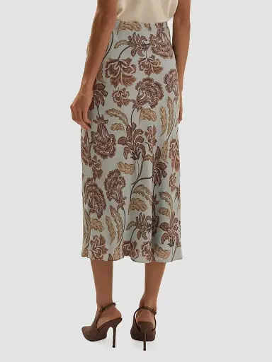 Favorite Daughter Women's The Jojo Floral Tapestry Midi Skirt - Sky Paisley Floral - Size XS | Thumbnail 3 Favorite Daughter Women's The Jojo Floral Tapestry Midi Skirt - Sky Paisley Floral - Size XS | Thumbnail 3