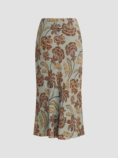Favorite Daughter Women's The Jojo Floral Tapestry Midi Skirt - Sky Paisley Floral - Size XS | Thumbnail 6 Favorite Daughter Women's The Jojo Floral Tapestry Midi Skirt - Sky Paisley Floral - Size XS | Thumbnail 6