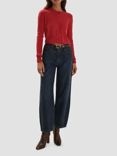 Favorite Daughter Women's The Mercer Whiskered Barrel-Leg Jeans | Thumbnail 2 Favorite Daughter Women's The Mercer Whiskered Barrel-Leg Jeans | Thumbnail 2