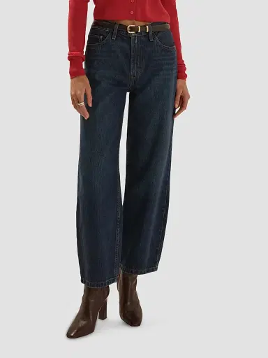 Favorite Daughter Women's The Mercer Whiskered Barrel-Leg Jeans | Thumbnail 4 Favorite Daughter Women's The Mercer Whiskered Barrel-Leg Jeans | Thumbnail 4