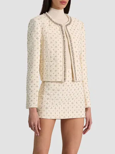 Alice + Olivia Women's Rubi Embellished Micro Mini Skirt - Vanilla - Size 14 | Thumbnail 7 Alice + Olivia Women's Rubi Embellished Micro Mini Skirt - Vanilla - Size 14 | Thumbnail 7