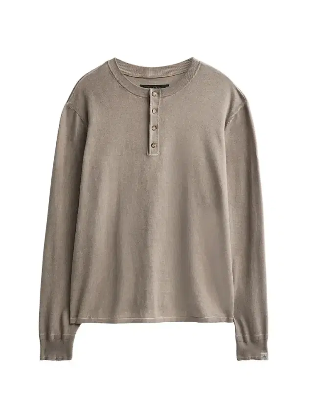 rag & bone Men's Cotton Henley - Granite