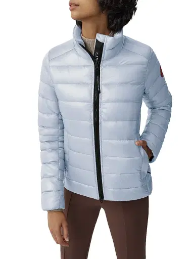 Canada Goose Women's Arctic Program Abbott Packable Down Hoodie - Dawn Blue - Size XL | Thumbnail 3