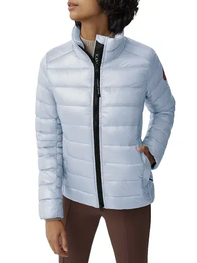 Canada Goose Women's Arctic Program Abbott Packable Down Hoodie - Dawn Blue - Size XL | Thumbnail 6