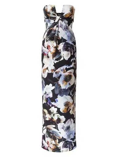 BCBGMAXAZRIA Women's Roslyn Floral Strapless Column Gown - Secret Garden Print | Thumbnail 1 BCBGMAXAZRIA Women's Roslyn Floral Strapless Column Gown - Secret Garden Print | Thumbnail 1