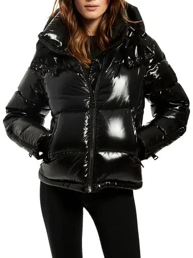 Sam. Women's Remy Hooded Shell Down Puffer Jacket - Jet - Size XS | Thumbnail 2