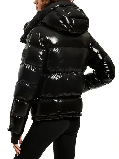 Sam. Women's Remy Hooded Shell Down Puffer Jacket - Jet - Size XS | Thumbnail 4