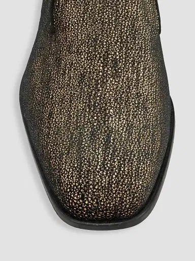 Saks Fifth Avenue Men's COLLECTION Glitter Canvas Loafers - Moonless Night - Size 8 | Thumbnail 4