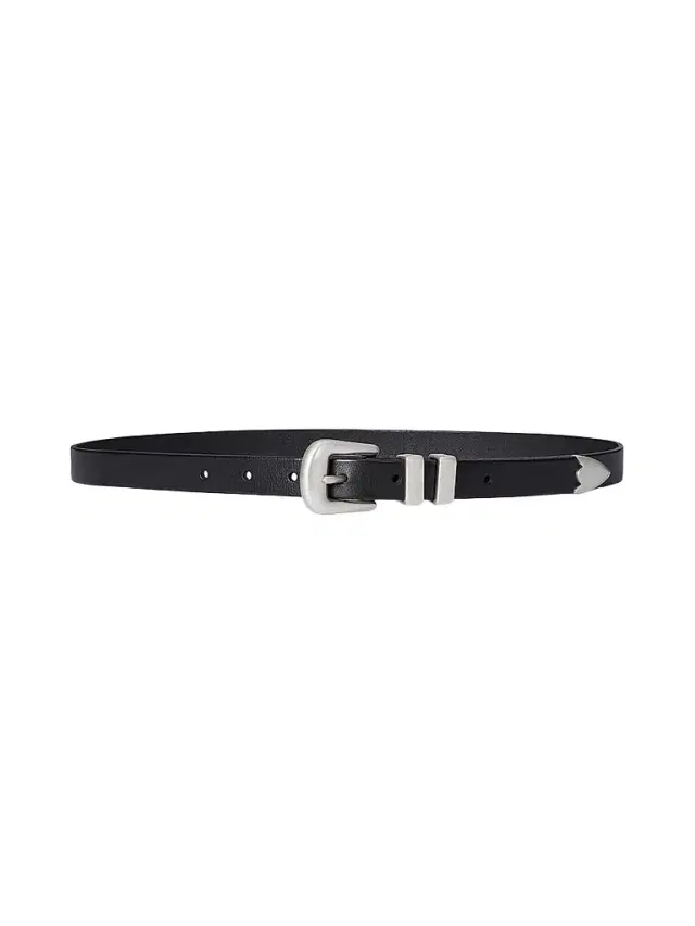 Polo Ralph Lauren Women's Distressed Leather Belt - Black