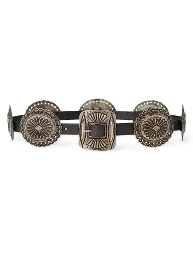 Polo Ralph Lauren Women's Leather Buckle Belt - Black | Thumbnail 1 Polo Ralph Lauren Women's Leather Buckle Belt - Black | Thumbnail 1