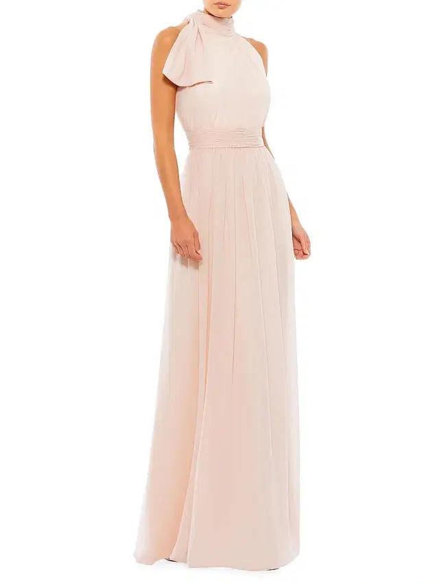 Mac Duggal Women's Sleeveless Chiffon Gown - Blush