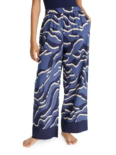 ERES Women's Atoll Cotton Voile & Silk Wide-Leg Pants - Sirene | Thumbnail 3 ERES Women's Atoll Cotton Voile & Silk Wide-Leg Pants - Sirene | Thumbnail 3