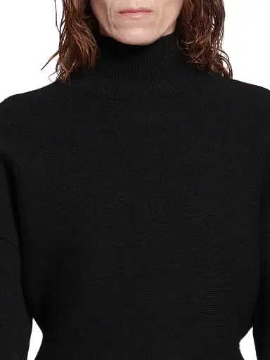 Balenciaga Women's Hourglass Turtleneck Sweater - Black - Size XS | Thumbnail 6