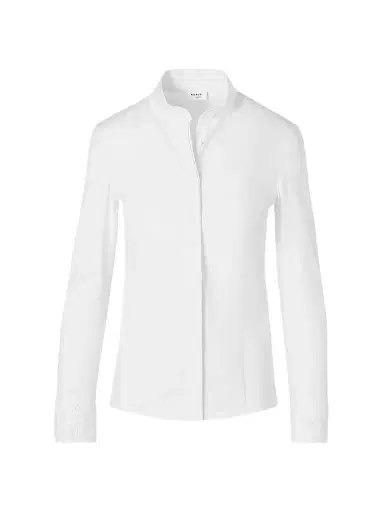 Akris punto Women's Cotton Poplin Shirt - Cream - Size 16 | Thumbnail 1 Akris punto Women's Cotton Poplin Shirt - Cream - Size 16 | Thumbnail 1