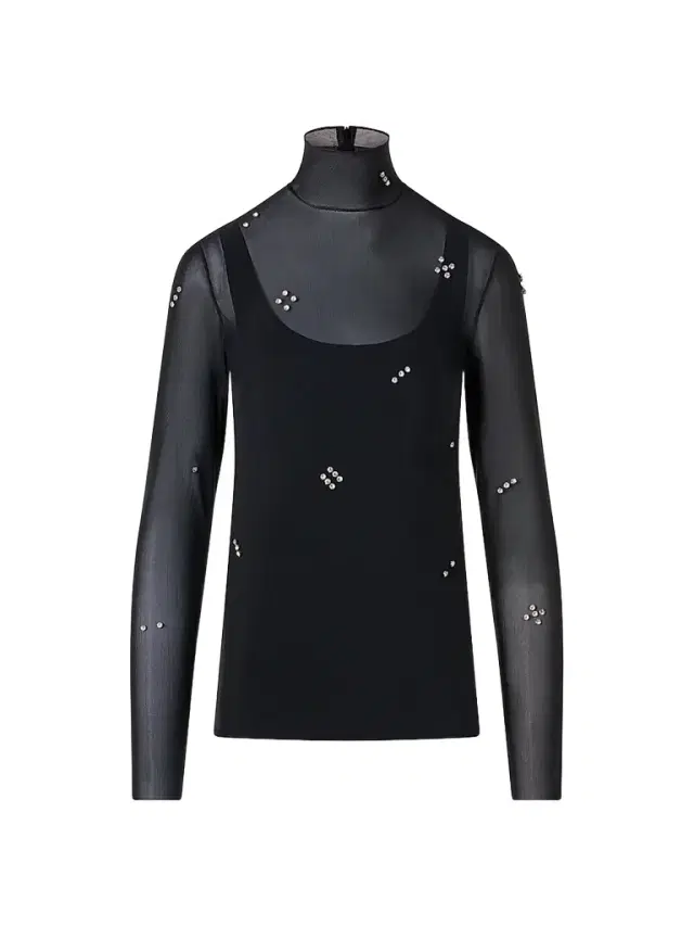 Akris punto Women's Diamond Dice Dot Top - Black