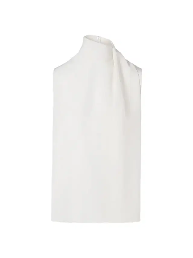 Akris punto Women's Silk Shawl Draped Sleeveless Blouse - Cream