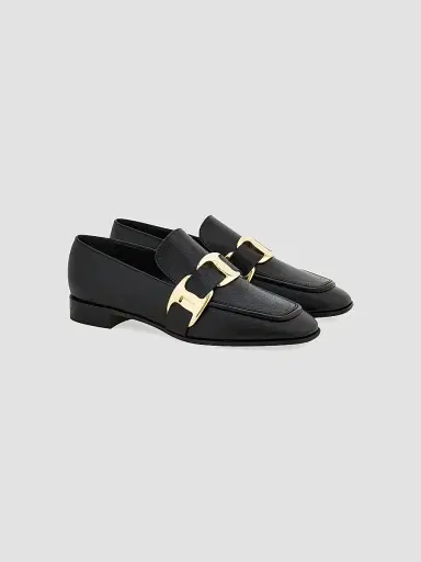 FERRAGAMO Women's Limania Leather Loafers - Nero | Thumbnail 2 FERRAGAMO Women's Limania Leather Loafers - Nero | Thumbnail 2