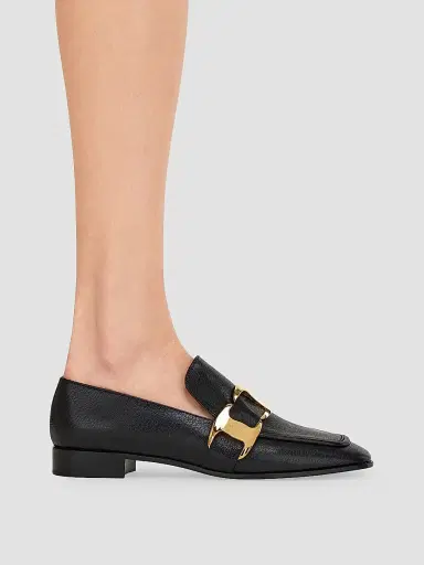 FERRAGAMO Women's Limania Leather Loafers - Nero | Thumbnail 6 FERRAGAMO Women's Limania Leather Loafers - Nero | Thumbnail 6