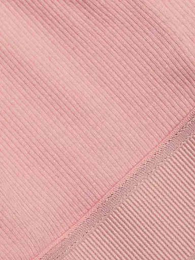 Versace Women's Rib-Knit Logo Bralette - Pale Pink - Size Small | Thumbnail 6