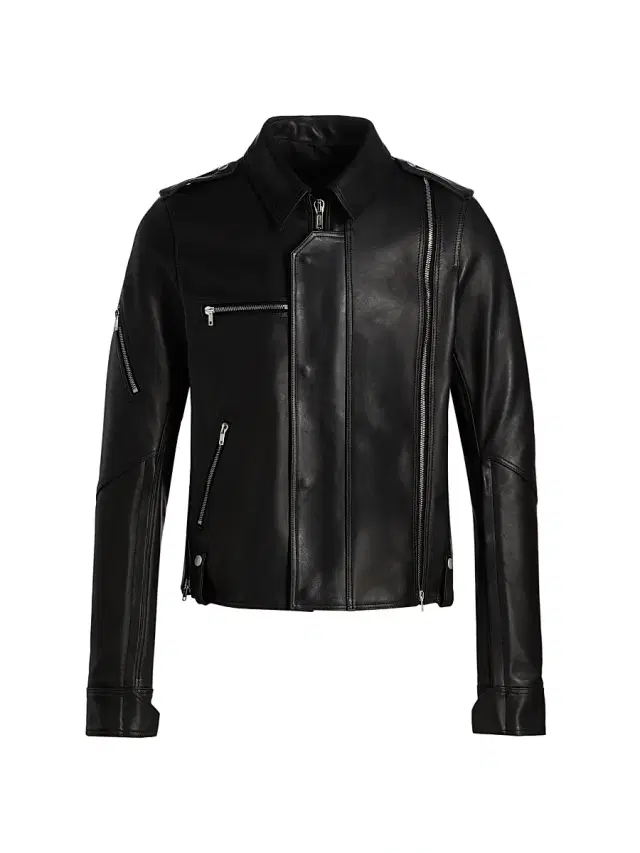 Rick Owens Men's Giacca Leather Jacket - Black