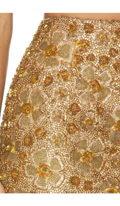 LA FUORI Gilded Honeycomb Mini Skirt | Thumbnail 6 LA FUORI Gilded Honeycomb Mini Skirt | Thumbnail 6