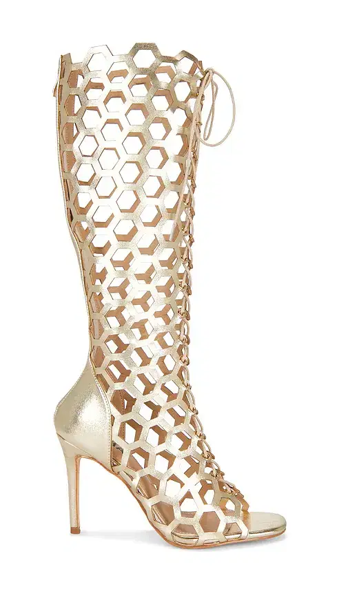 NIIHAI Honeycomb Lace Up Heel