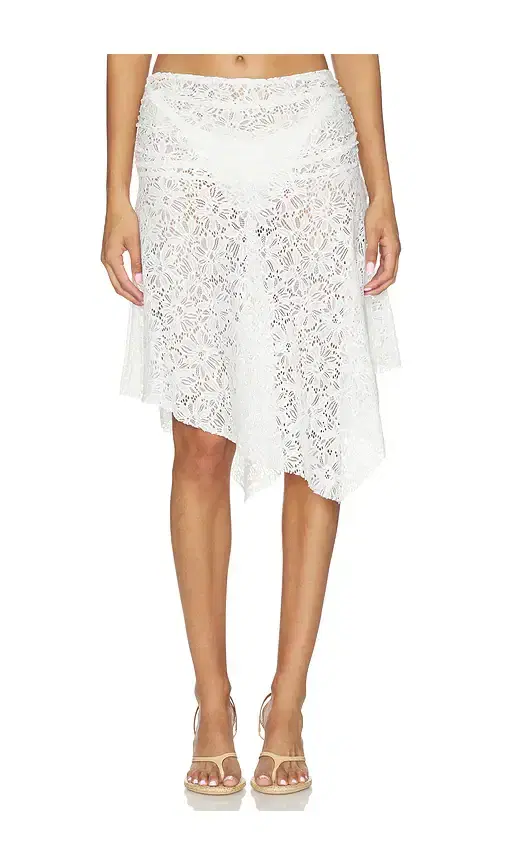Lilu Lace Midi Skirt