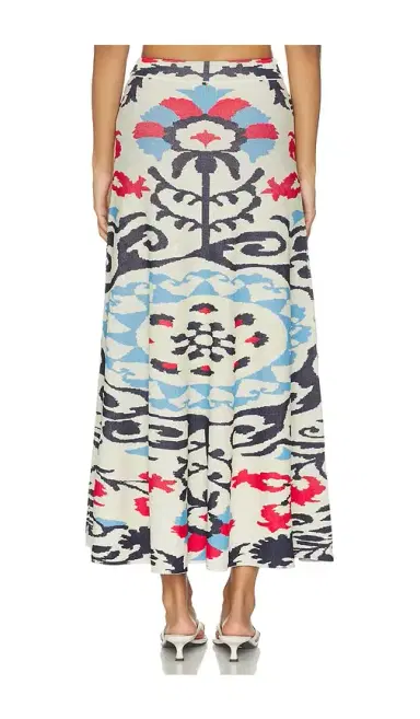 Misa Los Angeles Ocean Midi Skirt | Thumbnail 4 Misa Los Angeles Ocean Midi Skirt | Thumbnail 4