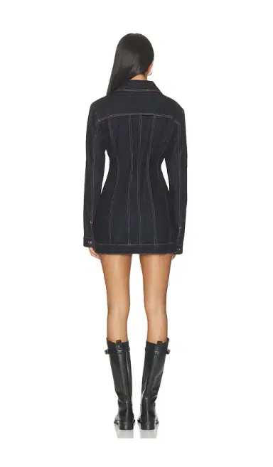 LIONESS Rider Denim Mini Dress | Thumbnail 3