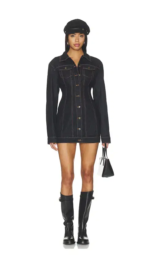 LIONESS Rider Denim Mini Dress