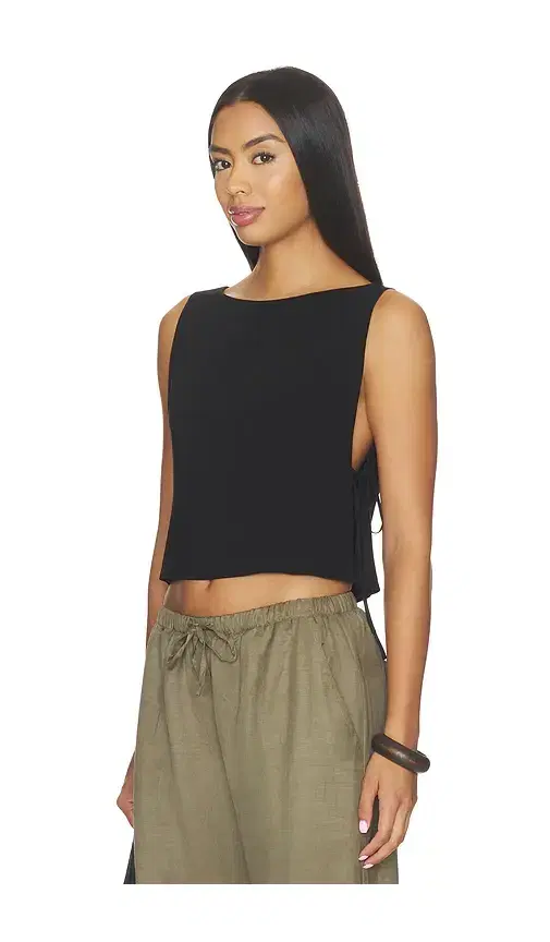 LESET Ari Boatneck Tie Top