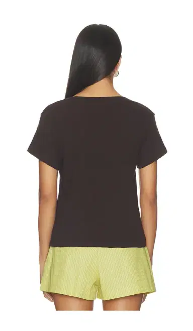 LESET Laura V Neck Tee | Thumbnail 3