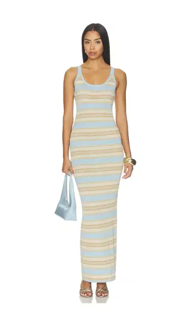 SNDYS Malina Shimmer Maxi Dress | Thumbnail 1