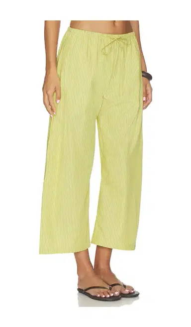 LESET Yoshi Stripe Crop Drawstring Pant | Thumbnail 2