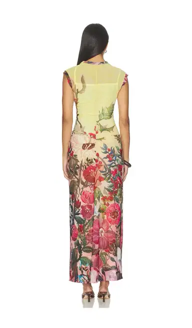LA FUORI Botanical Symphony Printed Bodycon Dress | Thumbnail 3