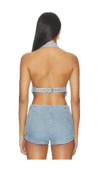 Retrofête Amelisse Denim Top | Thumbnail 3