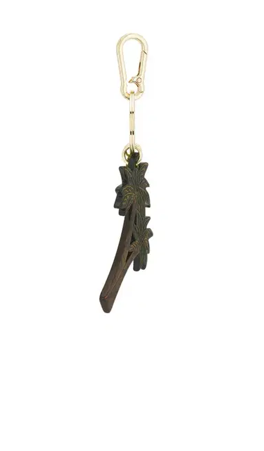 Solar Eclipse Hand-painted Palm Trees Bag Charm + Keychain | Thumbnail 3 Solar Eclipse Hand-painted Palm Trees Bag Charm + Keychain | Thumbnail 3