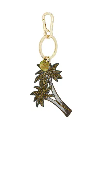 Solar Eclipse Hand-painted Palm Trees Bag Charm + Keychain | Thumbnail 1 Solar Eclipse Hand-painted Palm Trees Bag Charm + Keychain | Thumbnail 1