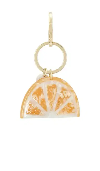 Solar Eclipse Hand-painted Citrus Slice Bag Charm + Keychain | Thumbnail 4 Solar Eclipse Hand-painted Citrus Slice Bag Charm + Keychain | Thumbnail 4
