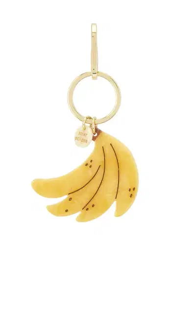 Solar Eclipse Hand-painted Banana Bag Charm + Keychain | Thumbnail 2 Solar Eclipse Hand-painted Banana Bag Charm + Keychain | Thumbnail 2