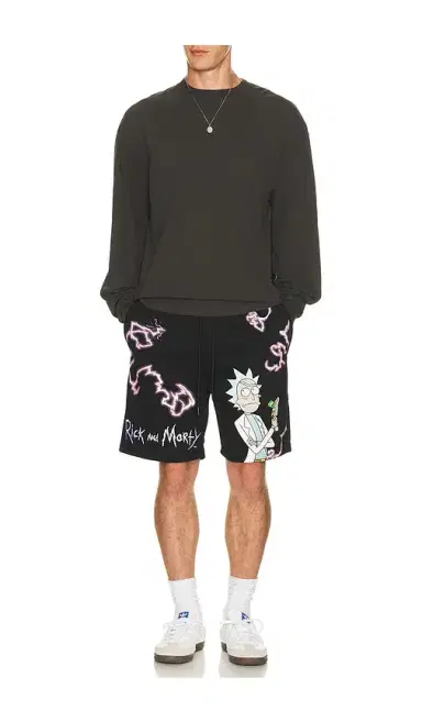 REASON Rick And Morty Fleece Shorts | Thumbnail 3