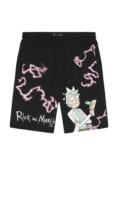 REASON Rick And Morty Fleece Shorts | Thumbnail 4