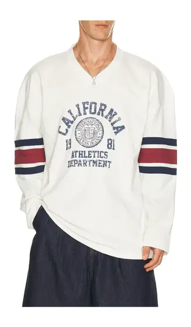 Guess Jeans Long Sleeve Hockey Jersey | Thumbnail 1