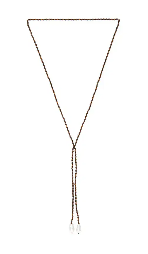 BaubleBar Semi Precious Pearl Wrap Necklace