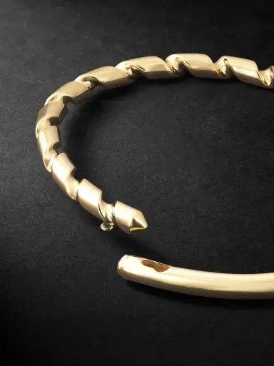 LUIS MORAIS Drill Bit 14-Karat Gold Diamond Bracelet - Men | Thumbnail 3
