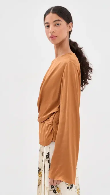 Isabel Marant Neame Top Caramel 42 | Thumbnail 4